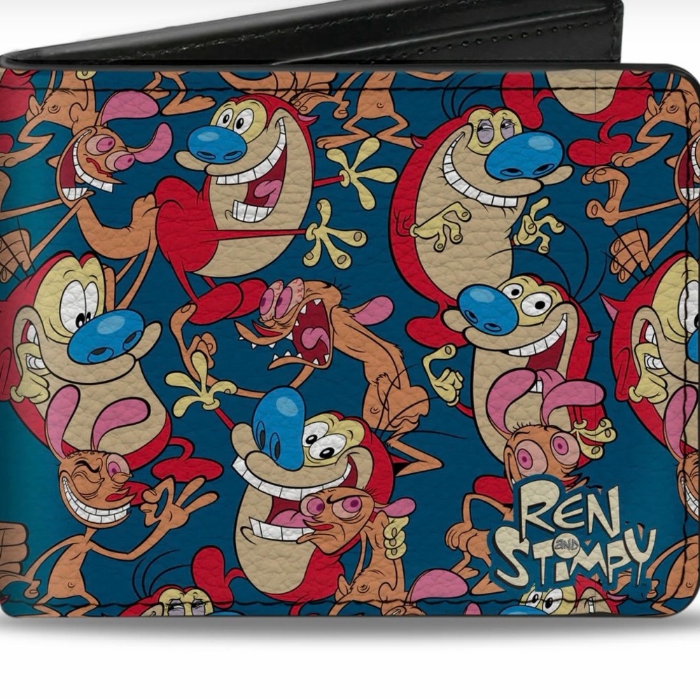 Ren & Stimpy Men's Wallet - Colorful Cartoon Design